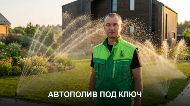 Автополив газона и участка под ключ